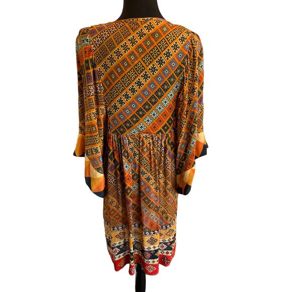 Anthropologie Tanvi Kedia Sumana Kaleidoscope Boho Festival Tunic - Large - Picture 6 of 12